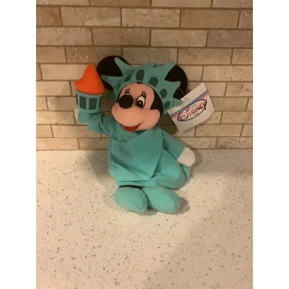 New With Tags- Disney Store Staue of Liberty Minnie Mouse Plush b23‎